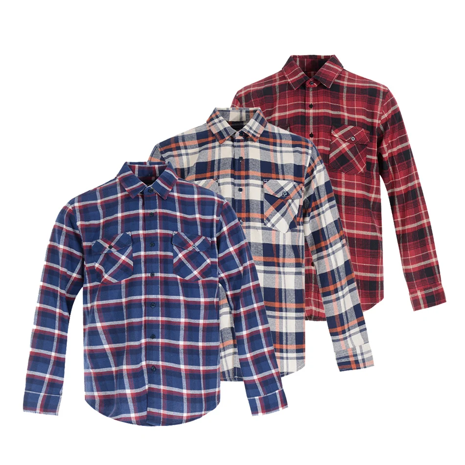 odm male men casual flannel shirt cheap red black plaid soft flannel shirt for men