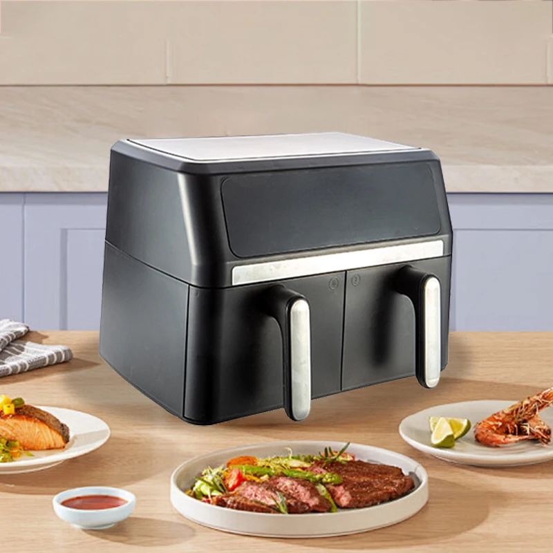 High Quality Air Fryer Oven Large Capacity Lcd Intelligence 60min Timer 9L Large Air Fryer with Grill