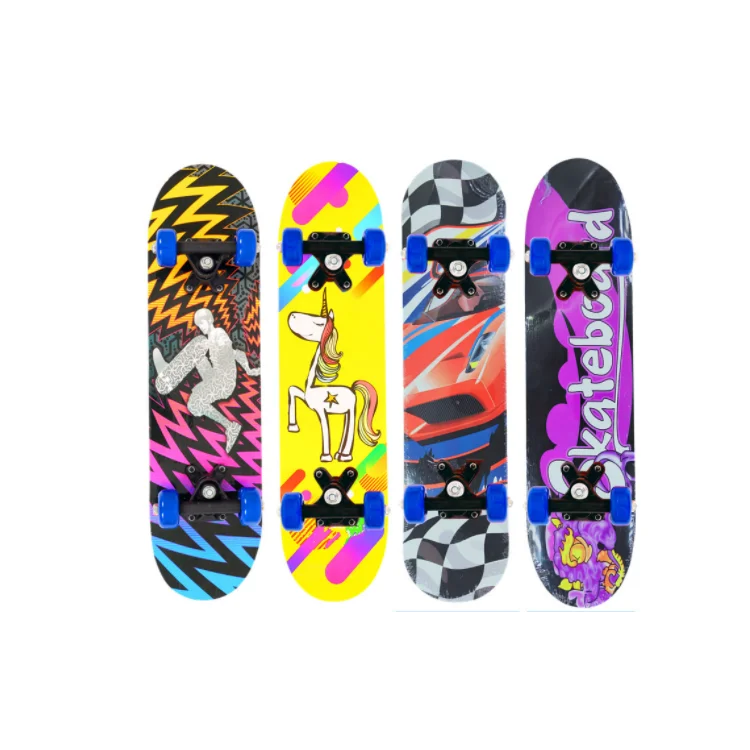FANDING High Quality Double Warped Skateboard Blank Board for 3-6 years Old Kids Canada Maple Skateboards Deck