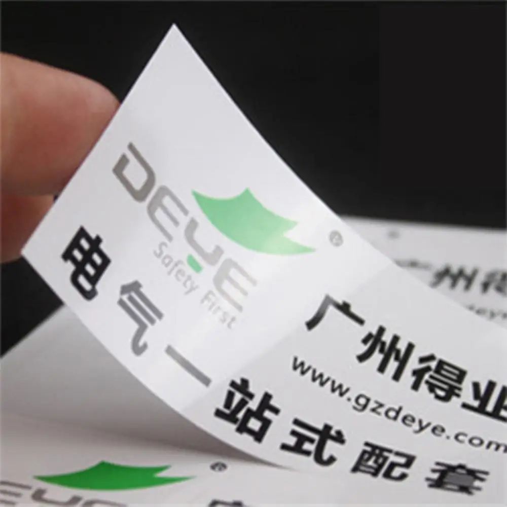 Custom Printing All Kinds Of Self Adhesive Label Stickers Transparent PVC Bottle Stickers