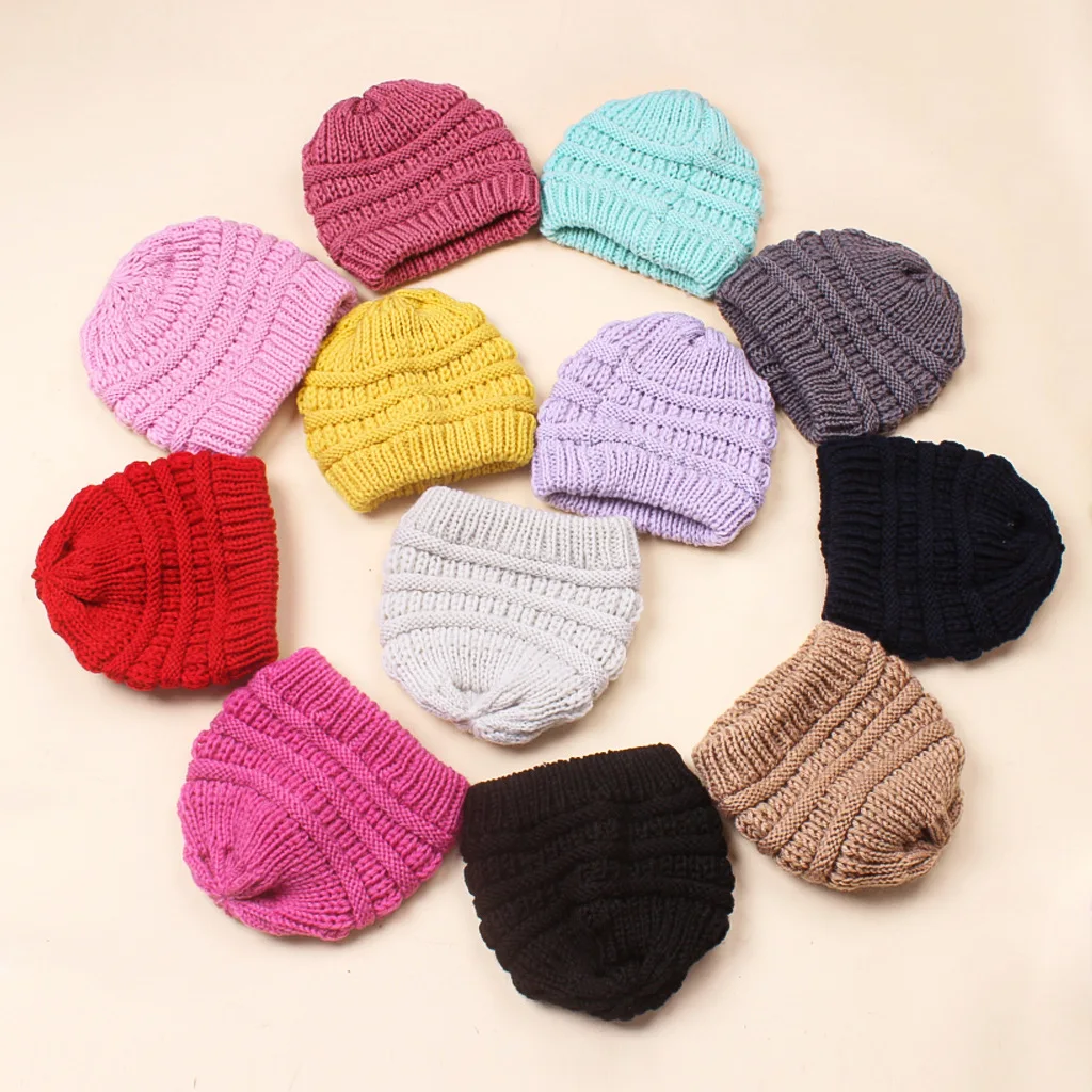 2022 wholesale high quality solid color winter pastel knitted winter hats wool custom logo beanie for women men kids