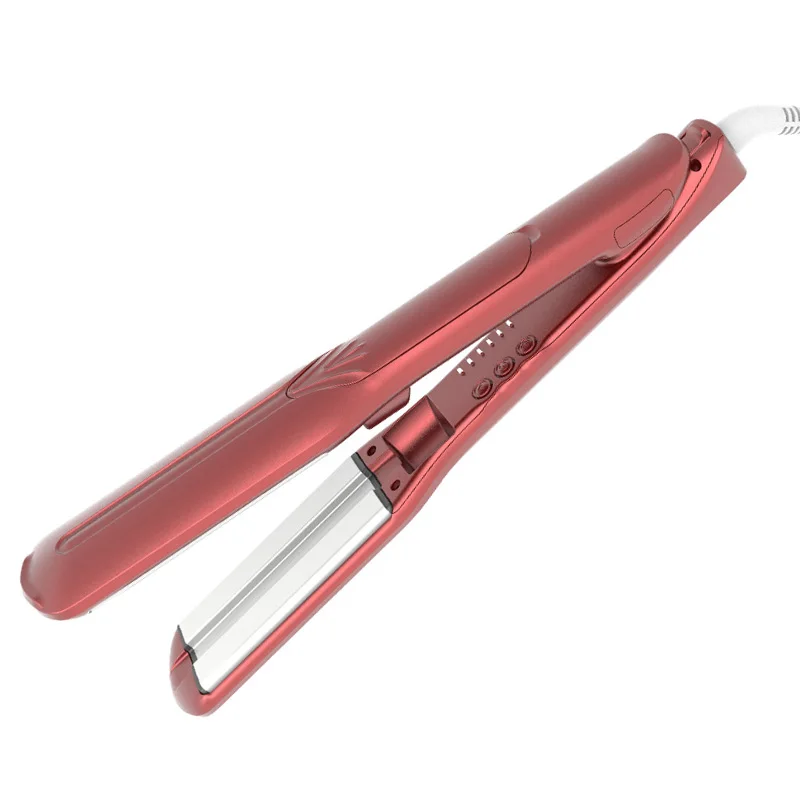 High Quality Multifunctional Infrared and Vapor Steam Pod Hair Iron 2 in 1 Hair Straightener and Curler Titanium Flat Irons