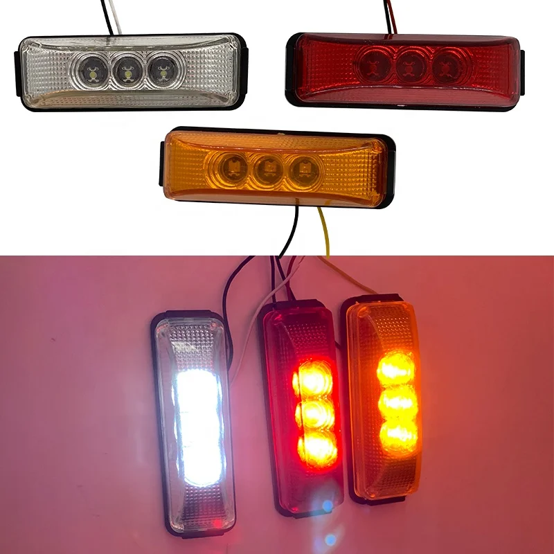  Может занять от 10 до 30V Прямоугольник тонкая линия LED зазор маркер освещения светодиодная сигнальная лампа