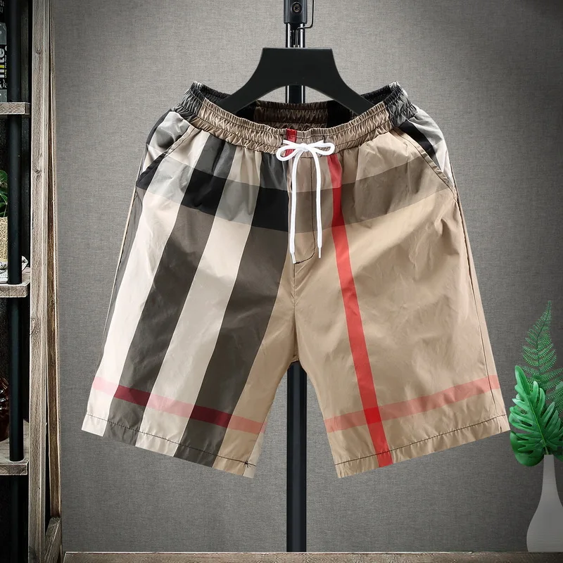 High Quality Classic Plaid Designer Shorts Quick Dry Swim Shorts Summer Vacation Men Beach Pants Floral Beachwear