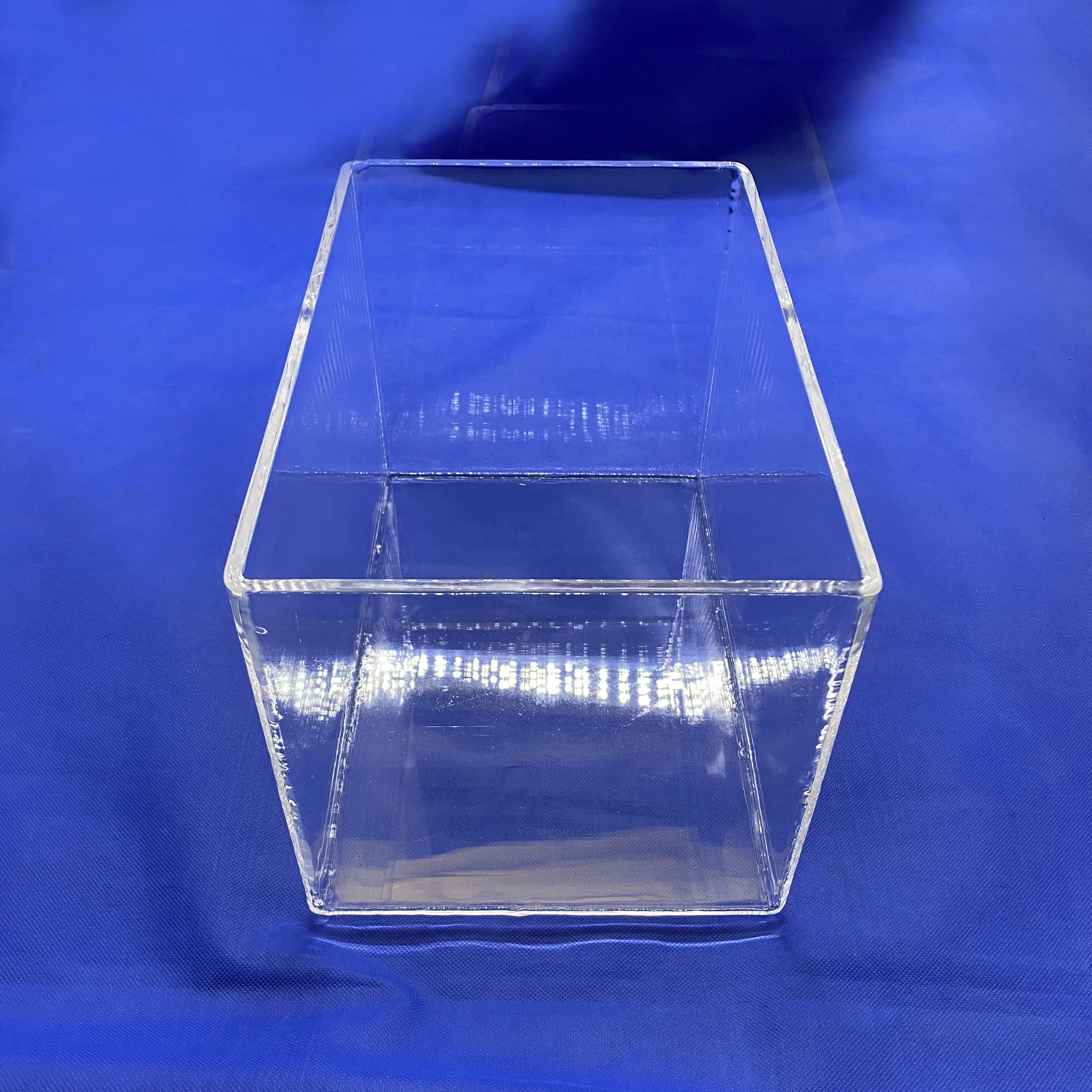 High temperature resistant custom laboratory glassware square quartz petri dishes