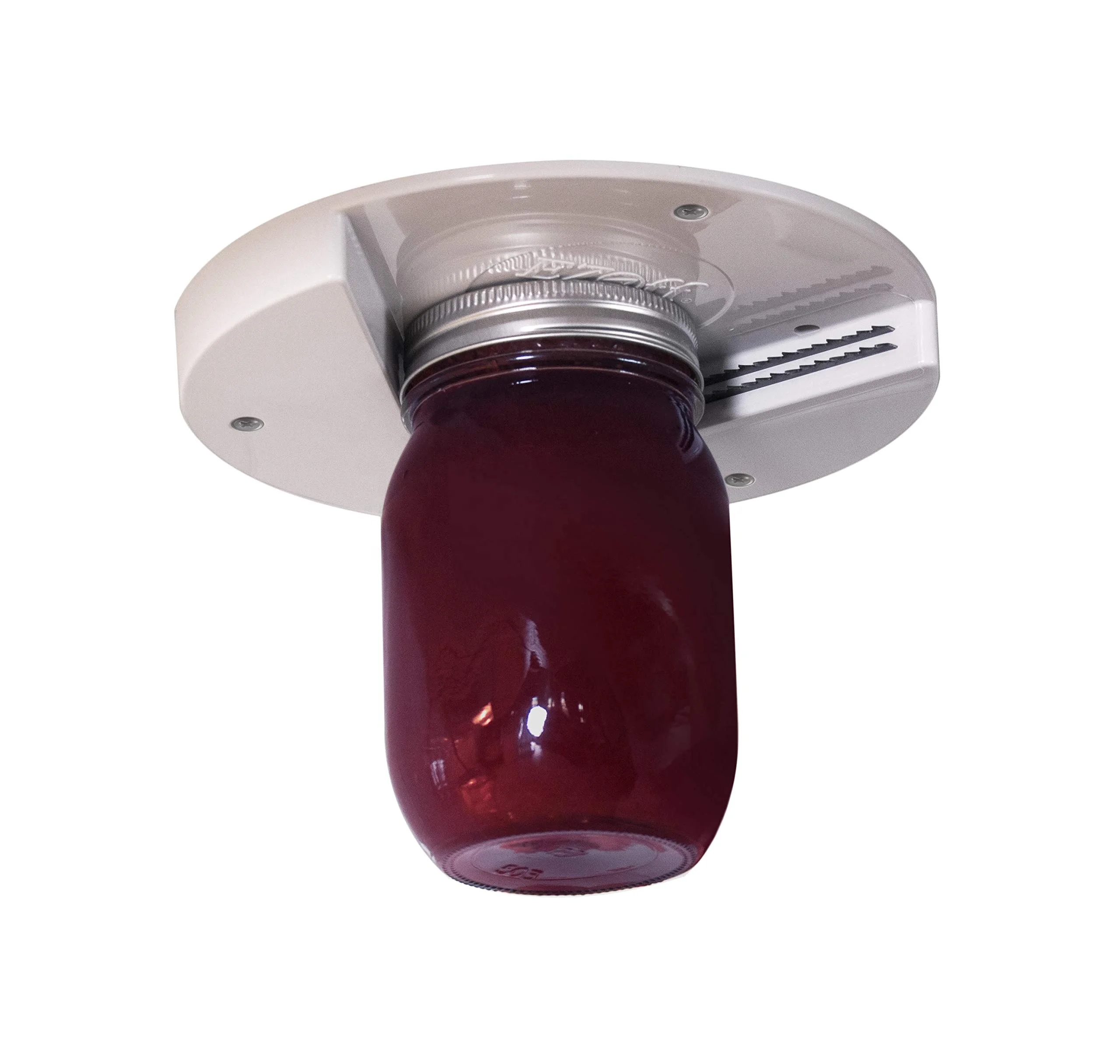 Jar Opener - Under Cabinet Jar Lid & Bottle Opener - Opens Any Size Jar - Great for Arthritis - Perfect for Seniors & Weak Hands