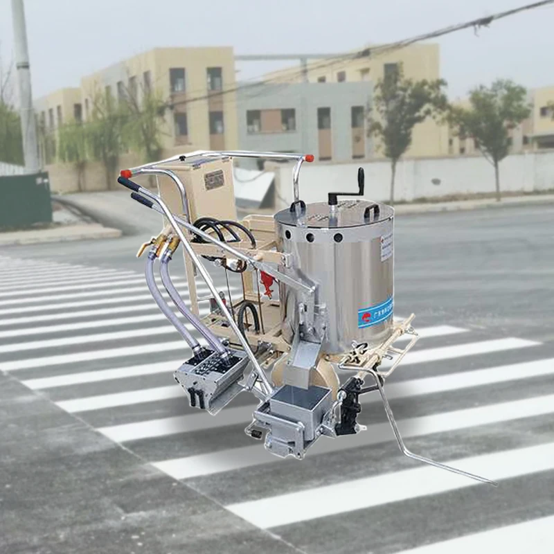 Cold spraying road field line marker line marking machine