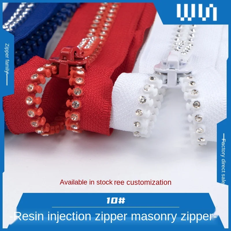 Заводская молния, модная дизайнерская молния с кристаллами и камнями