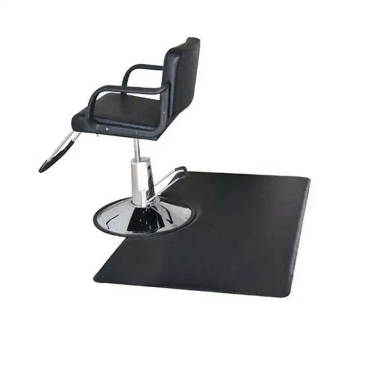 Customize Logo Pu Rubber Foam Barber Salon Floor Anti-Slip Anti Fatigue Chair Mat