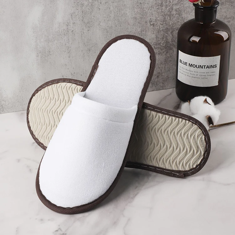 Eco Friendly Cheap Coloured Customized Personalized Wholesale Hotel Spa Hospital Closed Toe Disposable Slippers
