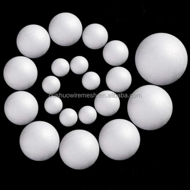 Craft Foam Balls White Styrofoam Smooth Round Balls for Home Easter Supplies School Arts Craft Project and Holiday Party