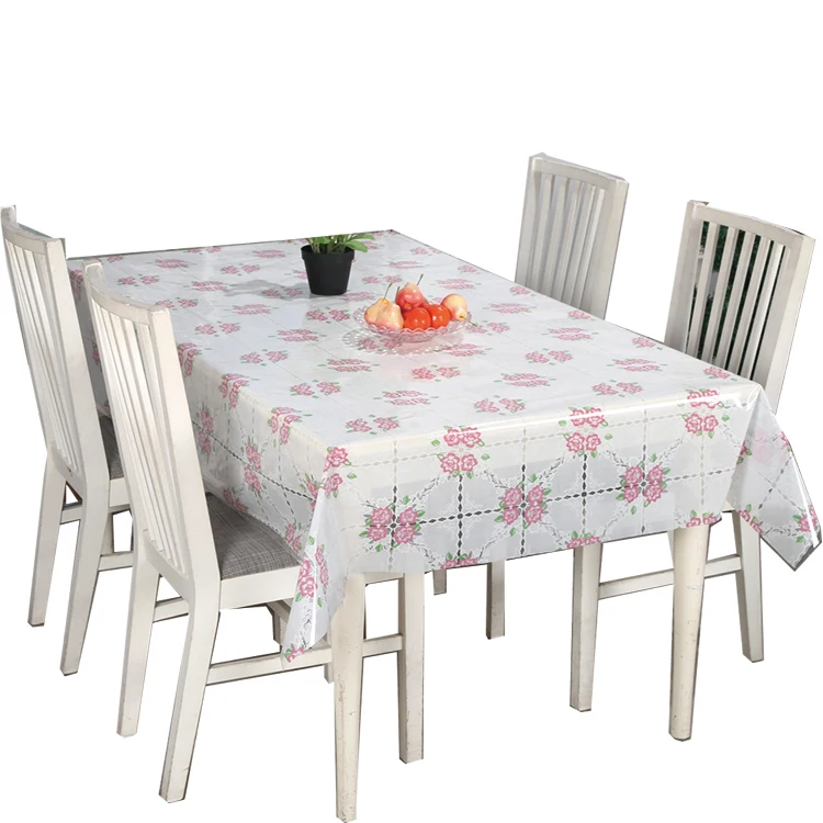 Tablecloth clear plastic table cover pvc embossed table cloth