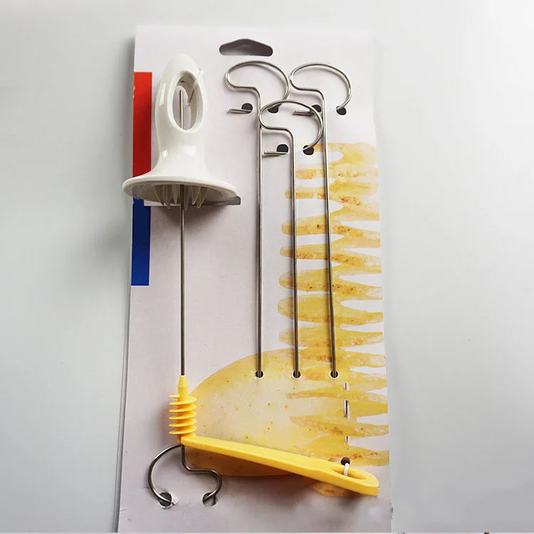 Wholesale Price Portable Handheld Stainless Steel Vegetable Potato Spiral Cutter Slicer