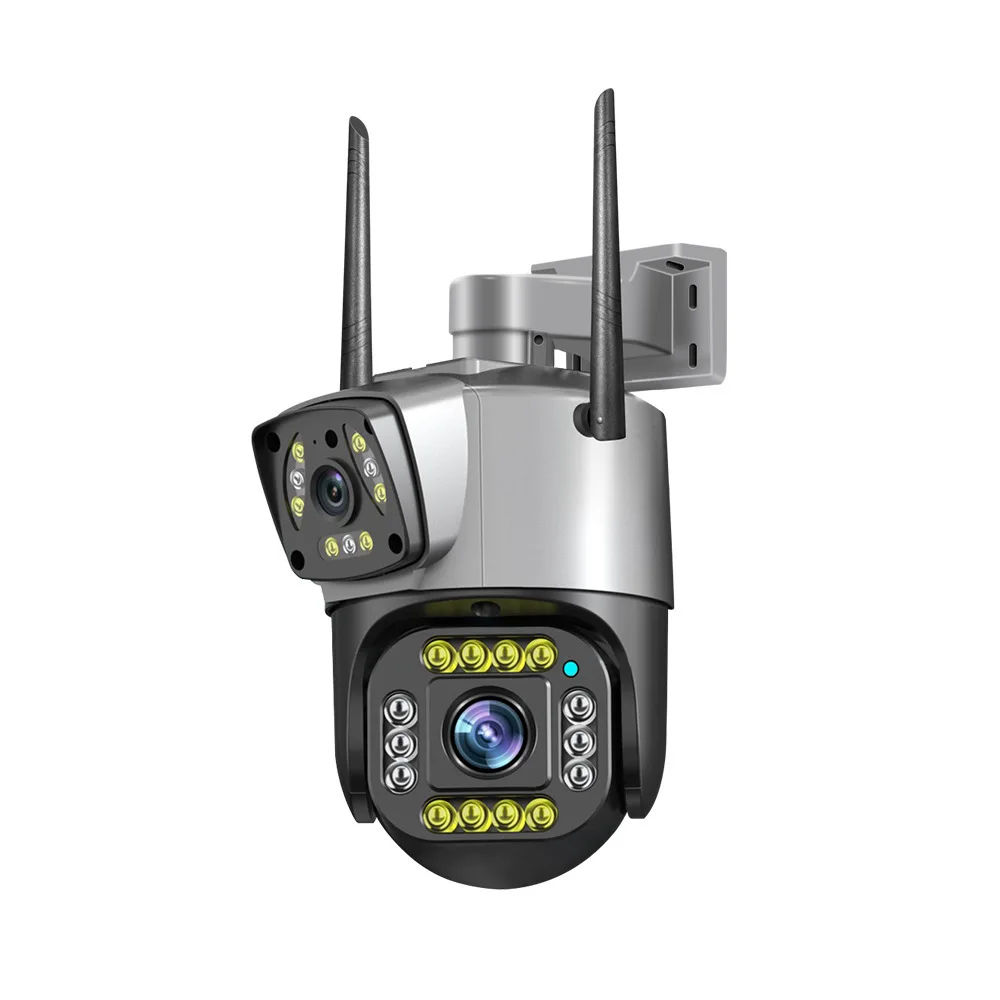 V380 dual screen wireless monitor for outdoor and home use 360 degree connection with mobile phone dual camera, 4G