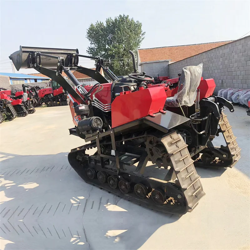 Agricultural Farm Rotary Machine 60hp 80hp Cultivators Garden Crawl Mini Tractor