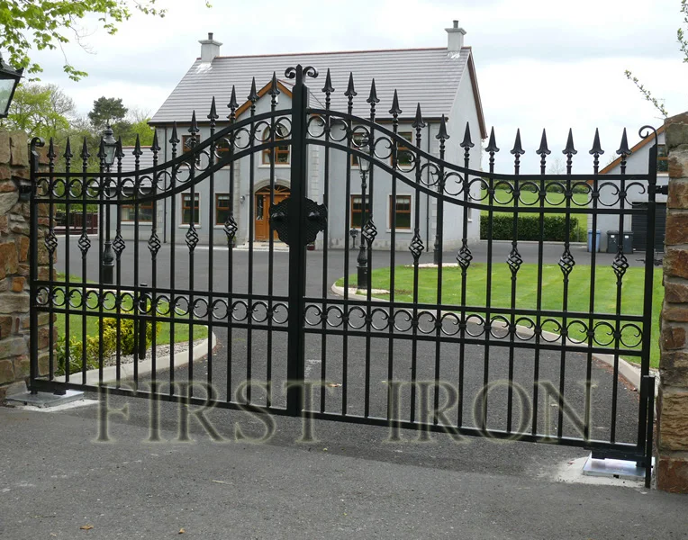 High Quality Ornamental Fence Hot Dip Galvanized Wrought Iron Gate and Fence