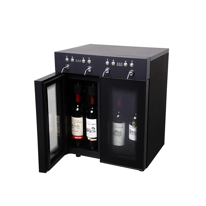 Goog quality 4 bottle freestanding wine dispenser commercial multifunctional red wine cooler refrigerator  wine cellar