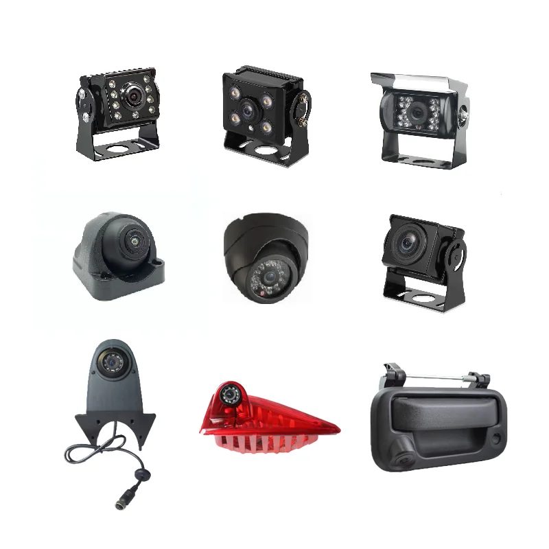 Тяжёлые 9-36v 7-дюймовый четырехъядерный монитор full hd 1080p передняя сторона тыловая камера Запись кран вилочного погрузчика для прицепа грузовика автобуса система
