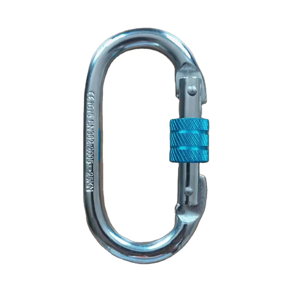 25kn Self-locking Hook Professional forging mountaineering and climbing heavy industry mountaineering hook O shape carabiner