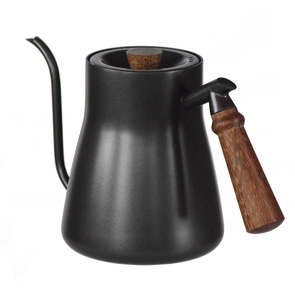 Q носик с гусиной шеей наполнитель кофейник деревянной ручкой кухонные аксессуары