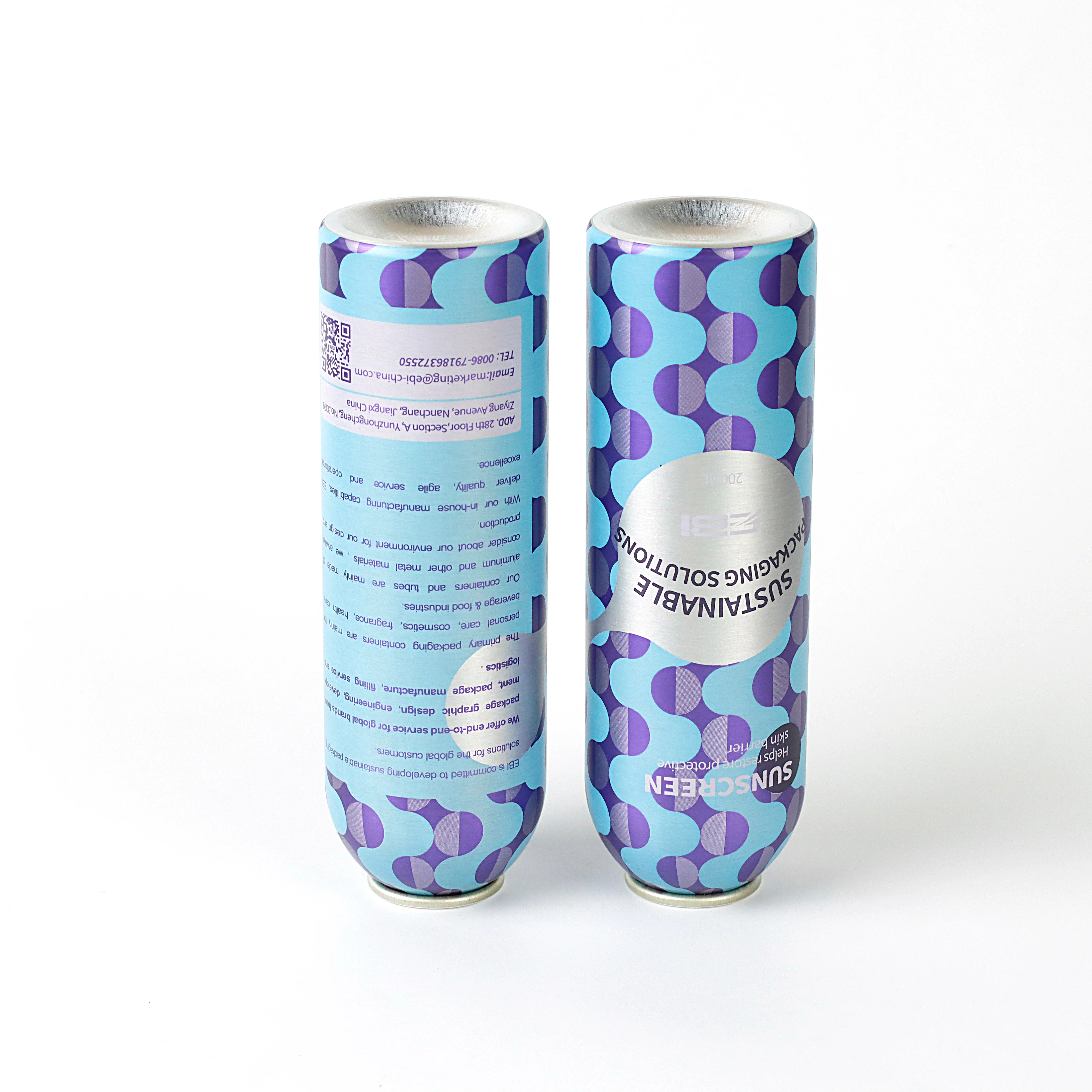 New design empty aluminium aerosol deodorant spray with spray actuator