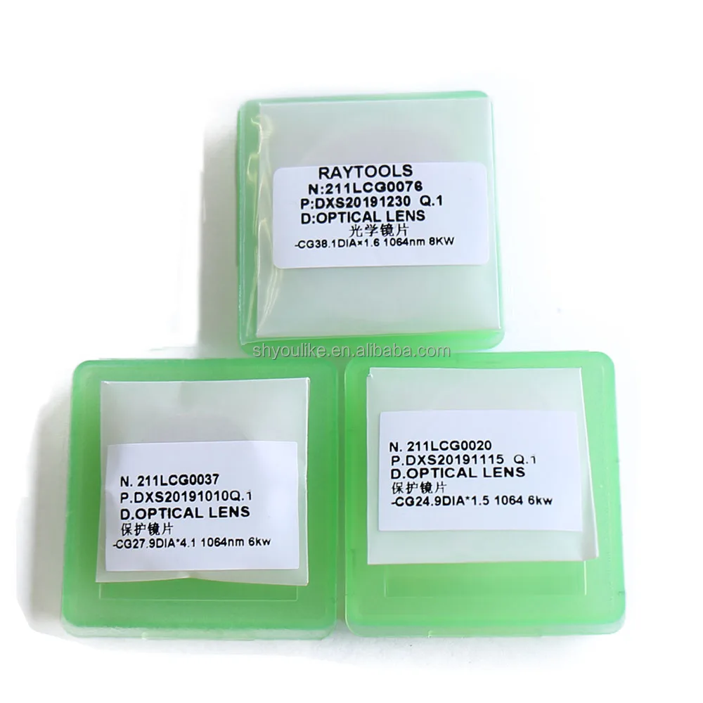 Original Raytools Optical lens fiber laser protective lens 27.9*4.1/24.9*1.5/37X7/38.1*1.6mm
