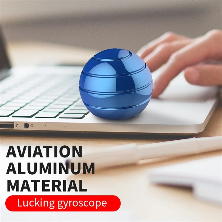Fingertip Anti Stress Fidget Aluminum Alloy Kinetic Desktop Metal Desk Toy Illusion Fidget Spinner Ball For Kids Adult Gift