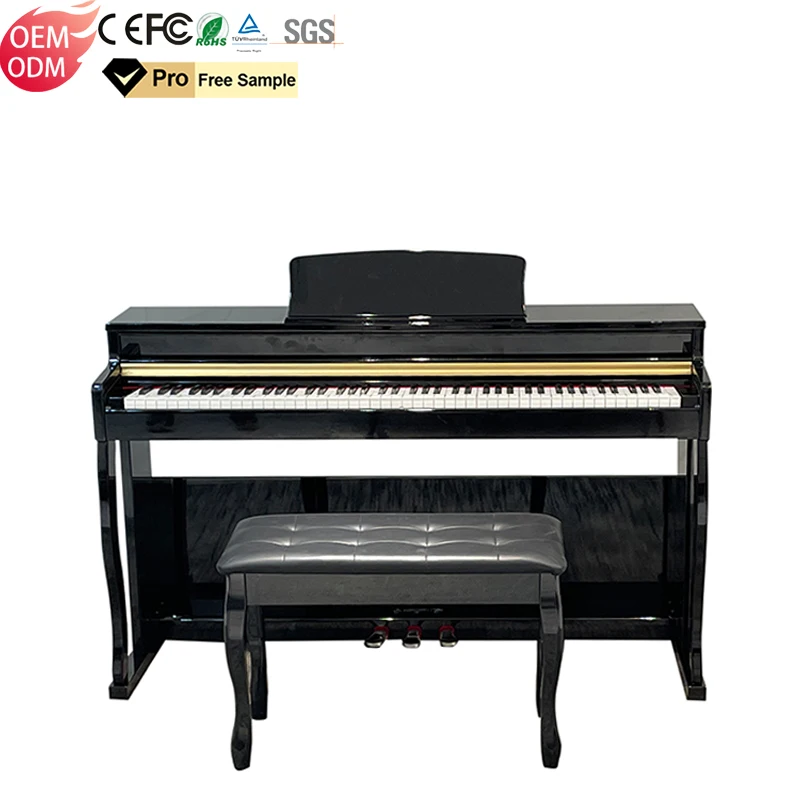 Popular Upright 88 Keys Hammer Action High Quality Keyboard Digital Electronic Piano