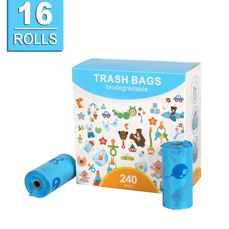 clean up 100%  Biodegradable corn starch Dog Poop Bag Eco Friendly Cornstarch Waste Bags