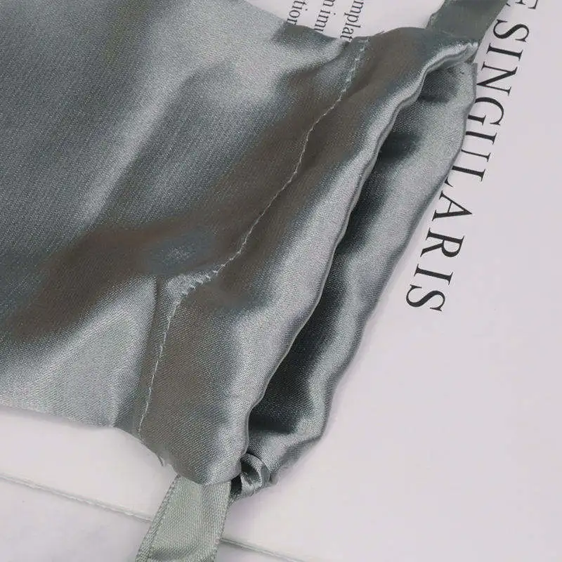 Wholesale Multi-Color Design Silk Bangle Necklace Ring Pouch Big Space Jewelry Satin Gift Pouch Bag With Drawstring