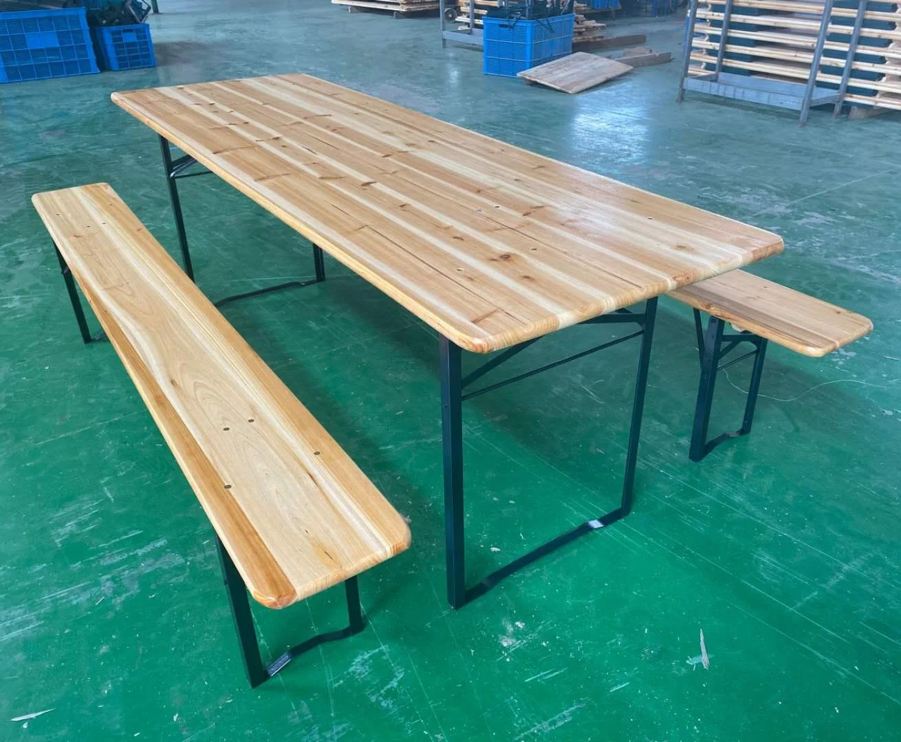 Foldable outdoor furniture table Wooden picnic table  Beer garden Table