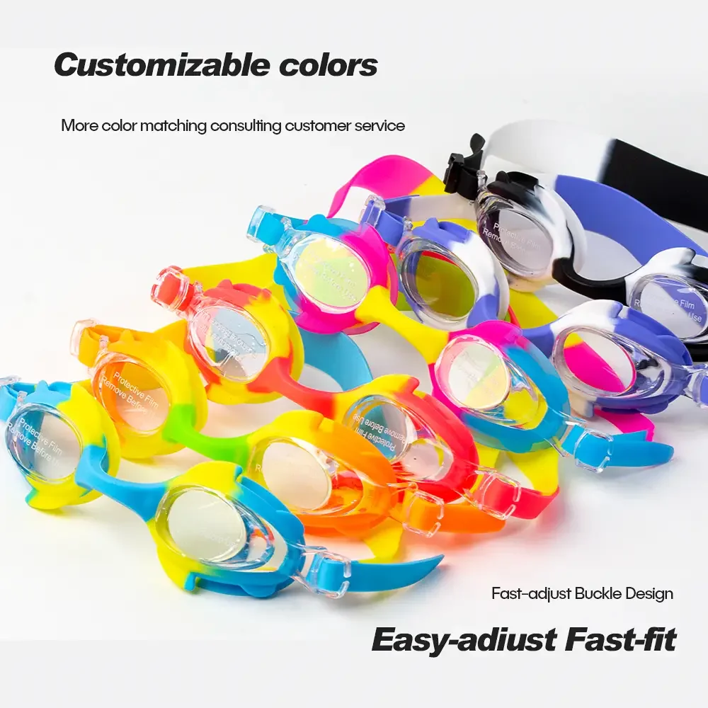 Advanced High Definition Swim Goggles Plating Kids Anti-fog Waterproof UV Protective Swim Googles