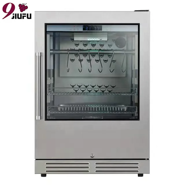 Мини-холодильник для сухого мяса из нержавеющей стали встроенный шкаф холодильник стейка ресторана или