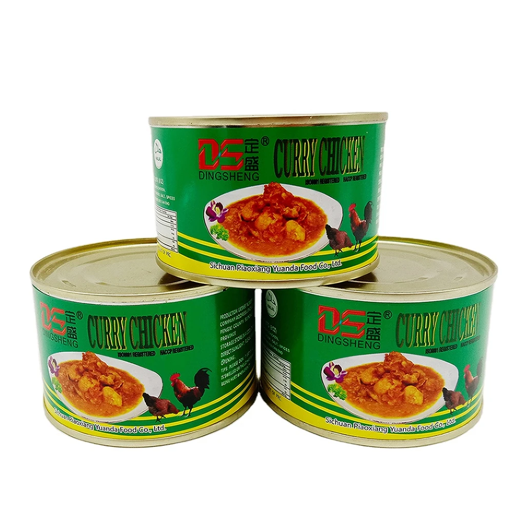 227g*48tins canned  curry chicken canned halal food canned chicken