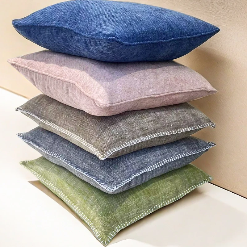 Direct Factory Price Sofa set Cushion Covers Square Linen Case Throw Pillow For Sale