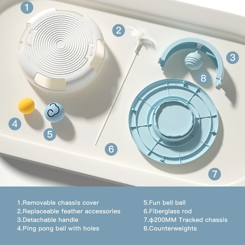 Two In One Swinging Ping Pong Interactive Cat Toy