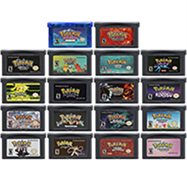 Black Shell Poke mon game card for GBA Video Game Cartridge Harvest Craft Card for GBA