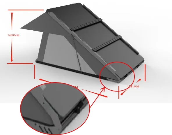 ENJOIN High Quality Hard Shell Roof Tent Aluminum Cover Luggage Rack Aluminum Car Roof Top Tent For Camping