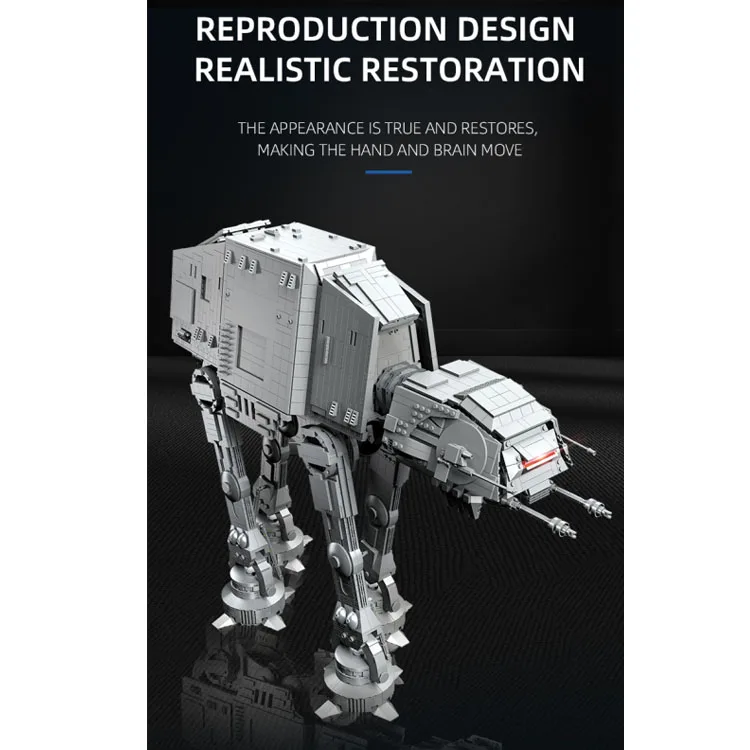 6096 PCS Large AT-AT Walker Model Compatible 75313 Building Blocks Bricks Toys for Boys Birthday Gifts