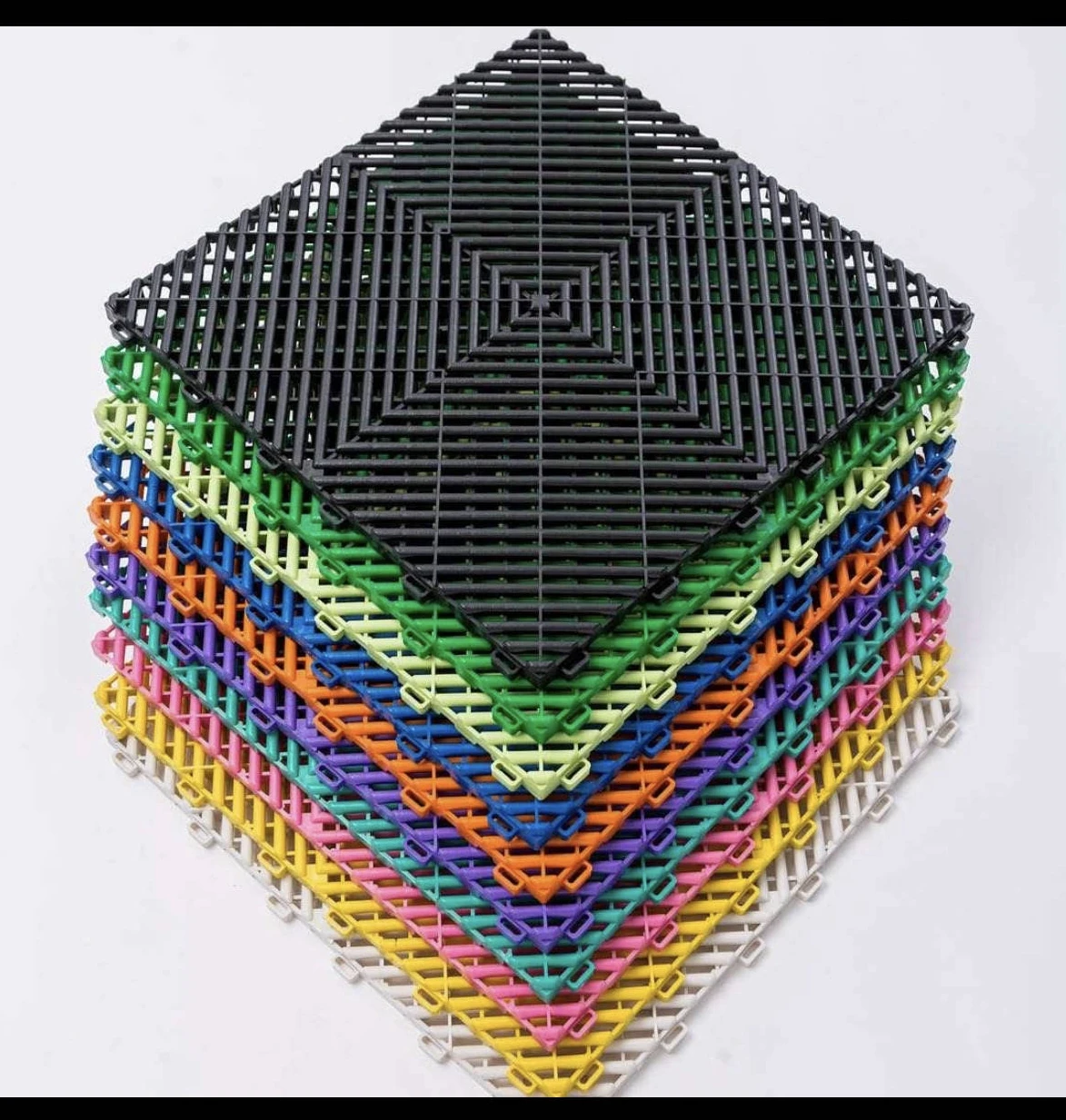 Heavy Duty Vinyl Plastic PVC Interlocking Flooring Tile Garage Workshop Warehouse Gym Showroom for heavy duty area