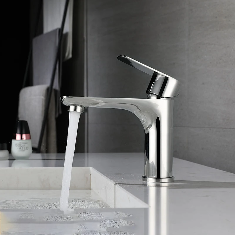 Hot Seller Chrome Bathroom Faucet Tap Kaiping Manufacturer Round Water Taps Wash Basin