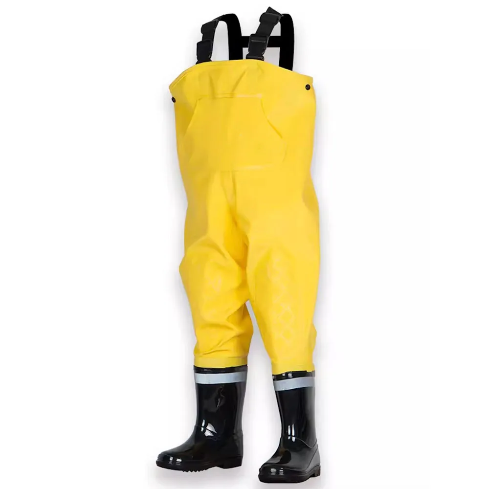 High Quality  Children Play Waterproof Chest Wader PVC Outdoor Breathable Fly Fishing Durable