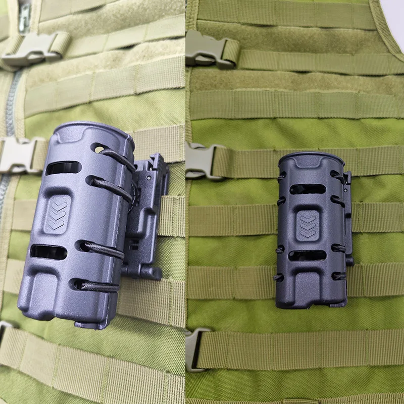 360 Degree Rotation Telescopic Baton Case Flashlight Holster Pepper Spray Pouch Case Self Defense Kit