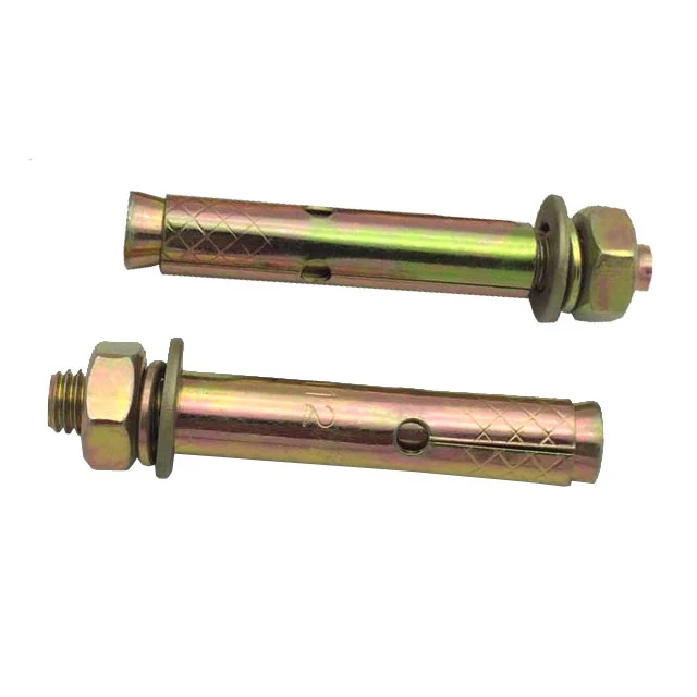 Stainless steel 18-8 304 concrete anchor bolt steel yellow zinc  M10 Sleeve Type Expansion Anchor Bolts