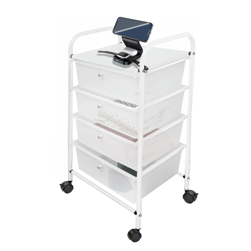 Good End Price Taiwan Brand 4 Drawers Office Trolley Portable Rolling Cart Storage Kitchen Shelves Rack
