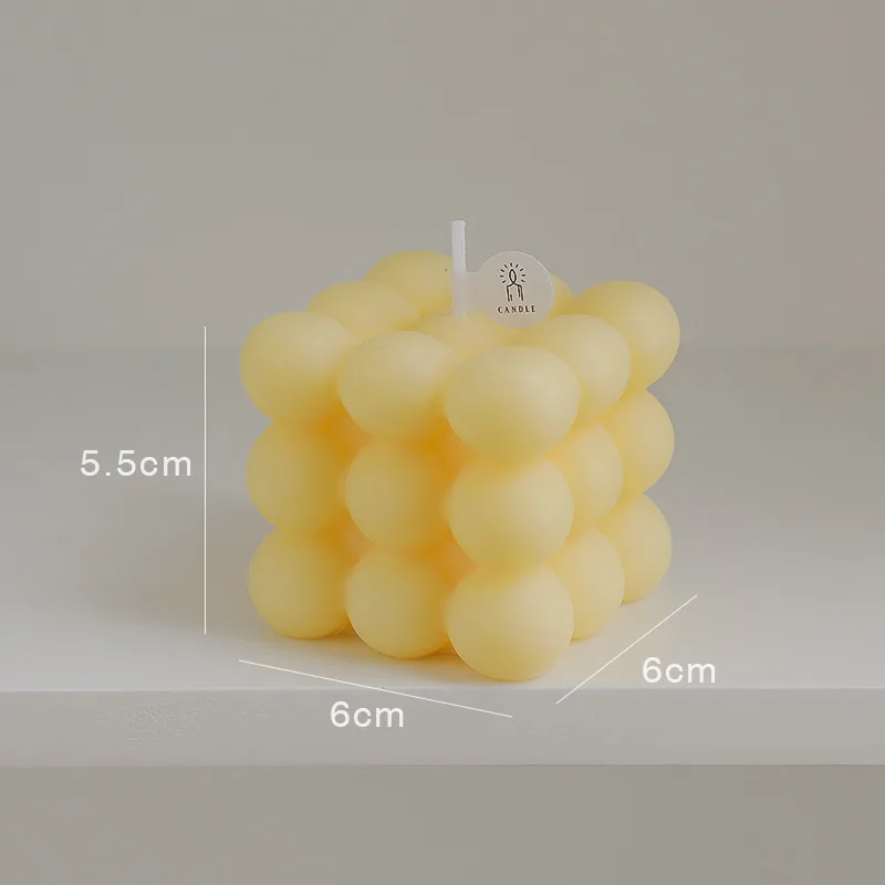 2024  New Production Hot Selling Wholesale Scented Heart-shaped Square Shape Scent Soy Wax  Candles