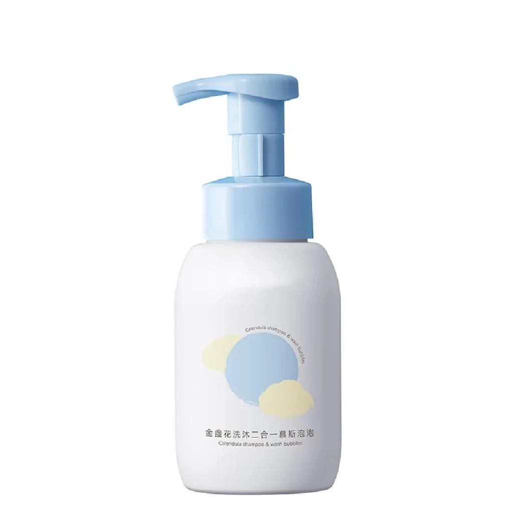 customize package formula label sulfate paraben free natural hypoallergenic sensitive skin use 2 in 1 kids body wash shampoo