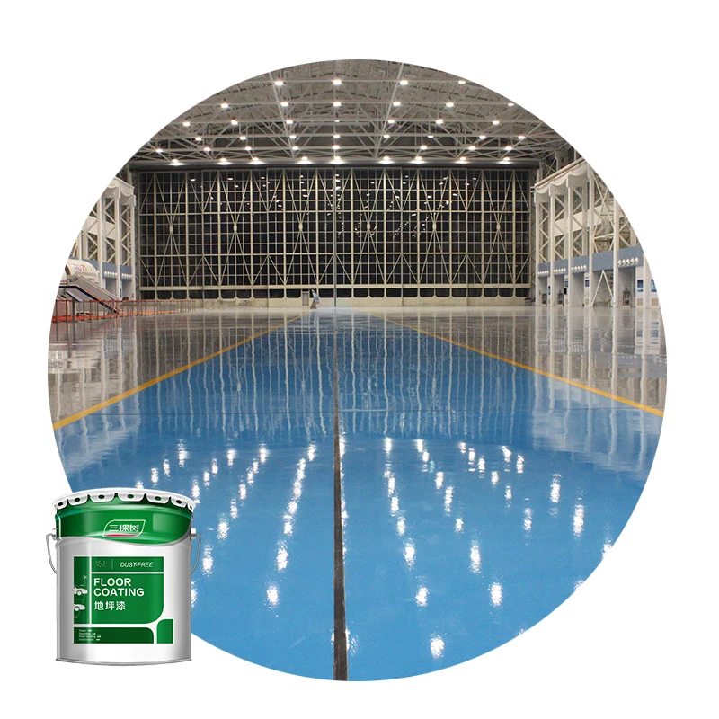 3trees Factory Hot Sale High Clear Solvent-free Epoxy Paint Self-leveling Liquid Floor Coating Epoxy Floor Coating