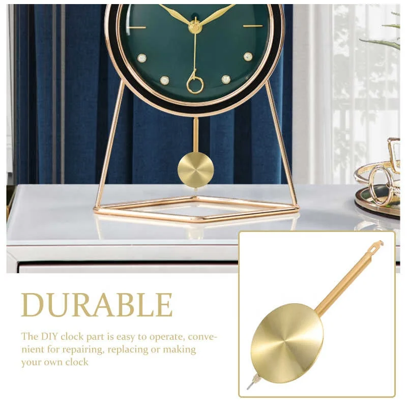 Mechanical clock accessories old-fashioned clockwork metal pendulum vertical clock table clock