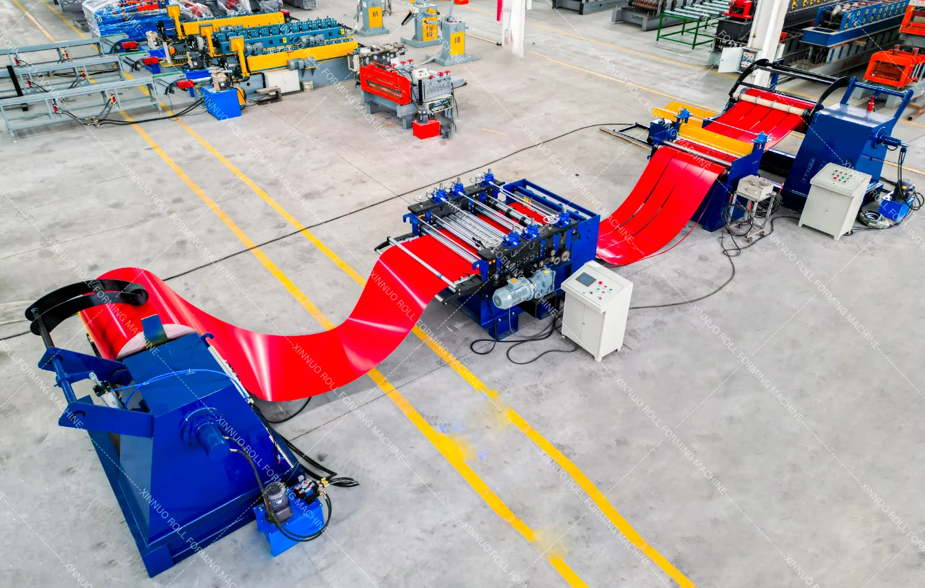 steel coil slitting machine Automatic Hydraulic Steel Cutting or cut to length  Metal Panel Simple metal slitting line machine